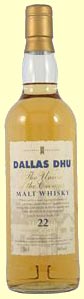 Dallas Dhu whisky, 22 years old Scotch