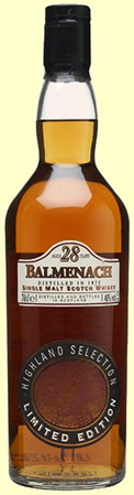 Balmenach Scotch malt whisky - 28 years old