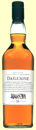 Dailuaine Scotch malt whisky - 16 years old