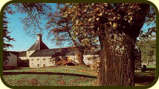 Aberfeldy distillery in autumn