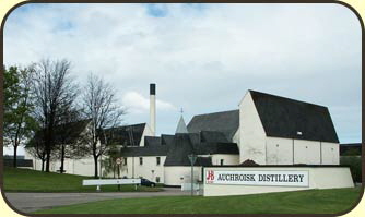 Auchroisk malt whisky distillery in Scotland