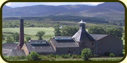 Balblair distillery - with a beautiful Scottish backdrop