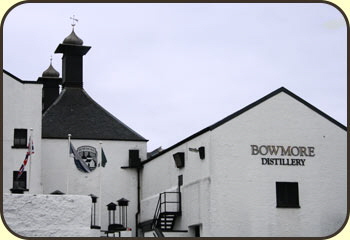 Bowmore distillery - from the shore side