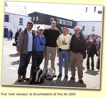 Malt Maniacs at Bruichladdich in 2005